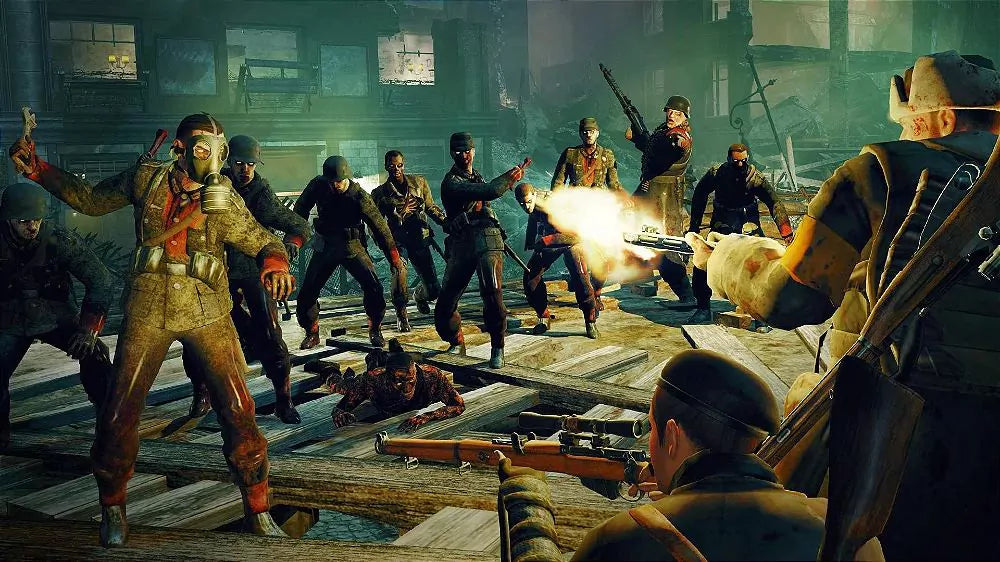 Gameplay e captura de tela de Zombie Army Trilogy - PS4