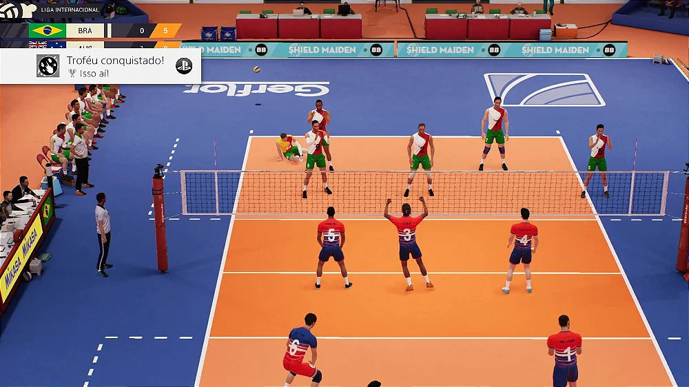 Gameplay e captura de tela de Spike Volleyball - PS4