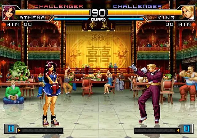 Gameplay e captura de tela de The King of Fighters 2002 Unlimited Match - PS4