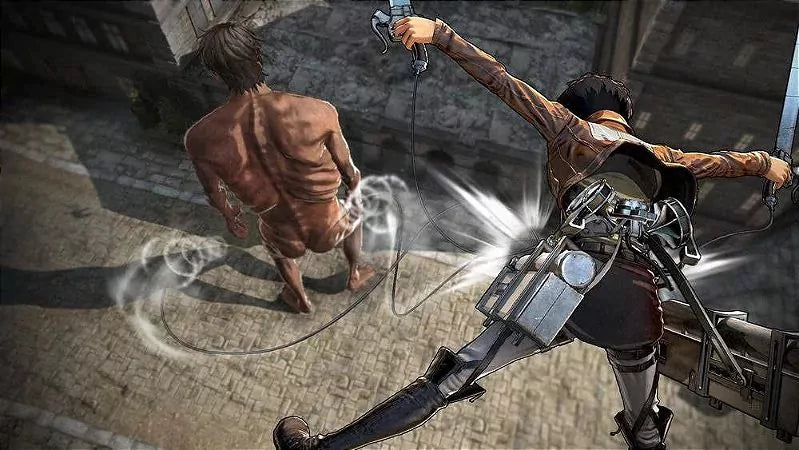 Gameplay e captura de tela de Attack on Titan - PS4