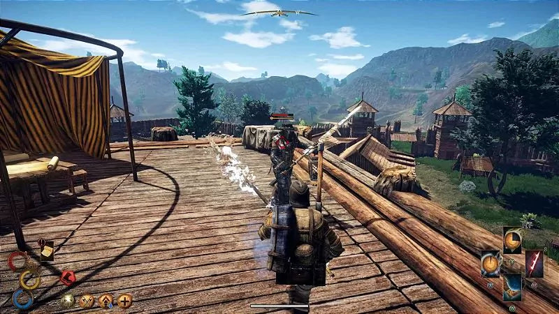 Gameplay e captura de tela de Outward - PS4