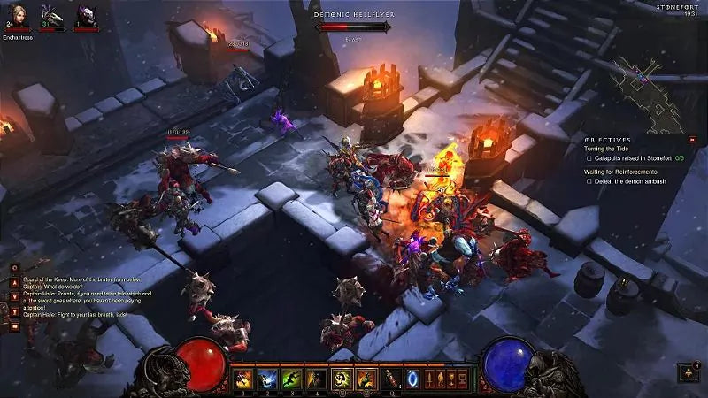 Gameplay e captura de tela de Diablo III Eternal Collection - PS4