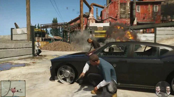 Gameplay e captura de tela de Grand Theft Auto V - GTA - PS4