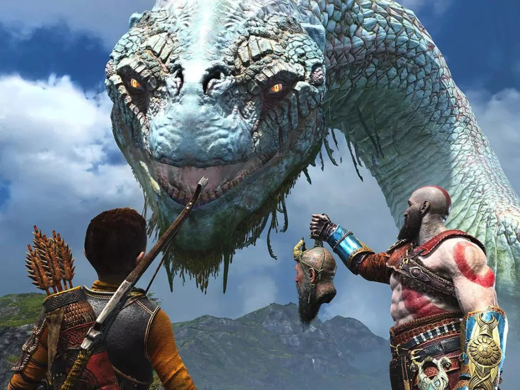 Gameplay e captura de tela de God of War III Remastered - PS4