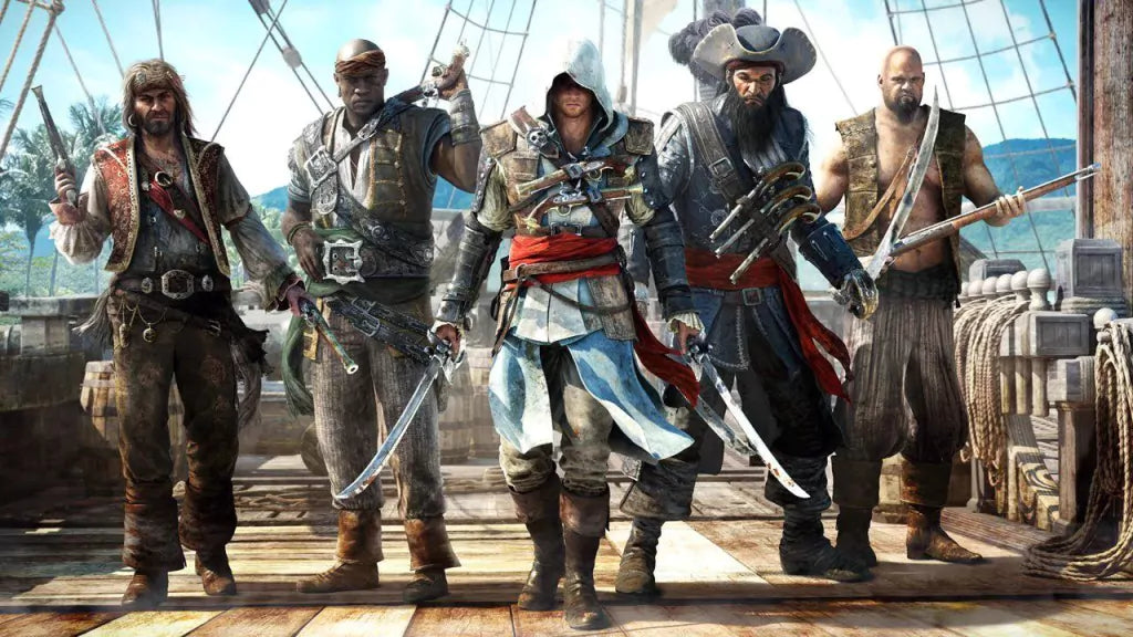 Gameplay e captura de tela de Assassin's Creed IV Black Flag - PS4