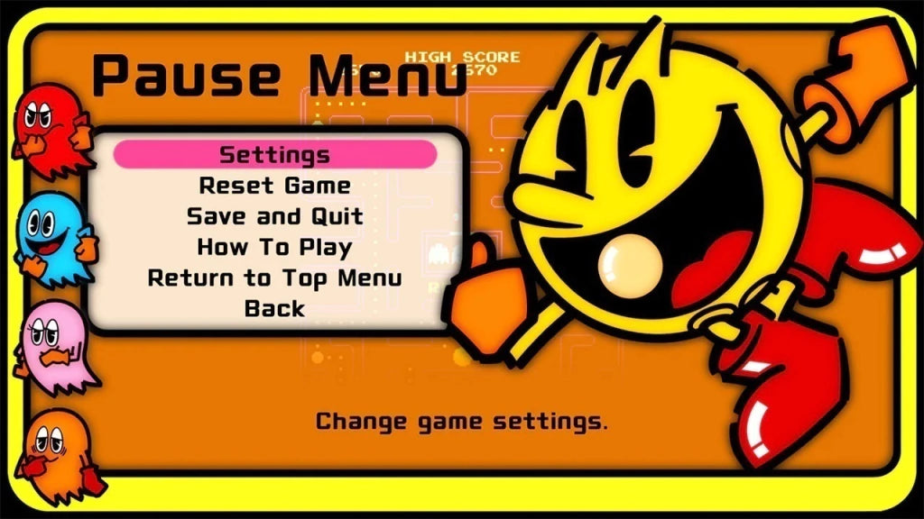 Gameplay e captura de tela de Arcade Game Series: Pac-Man - PS4