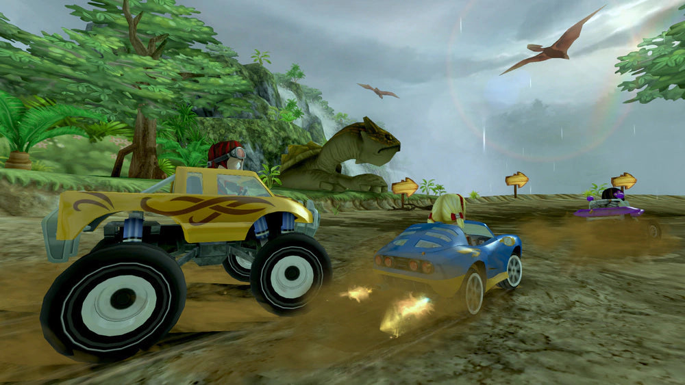 Gameplay e captura de tela de Beach Buggy Racing - PS4