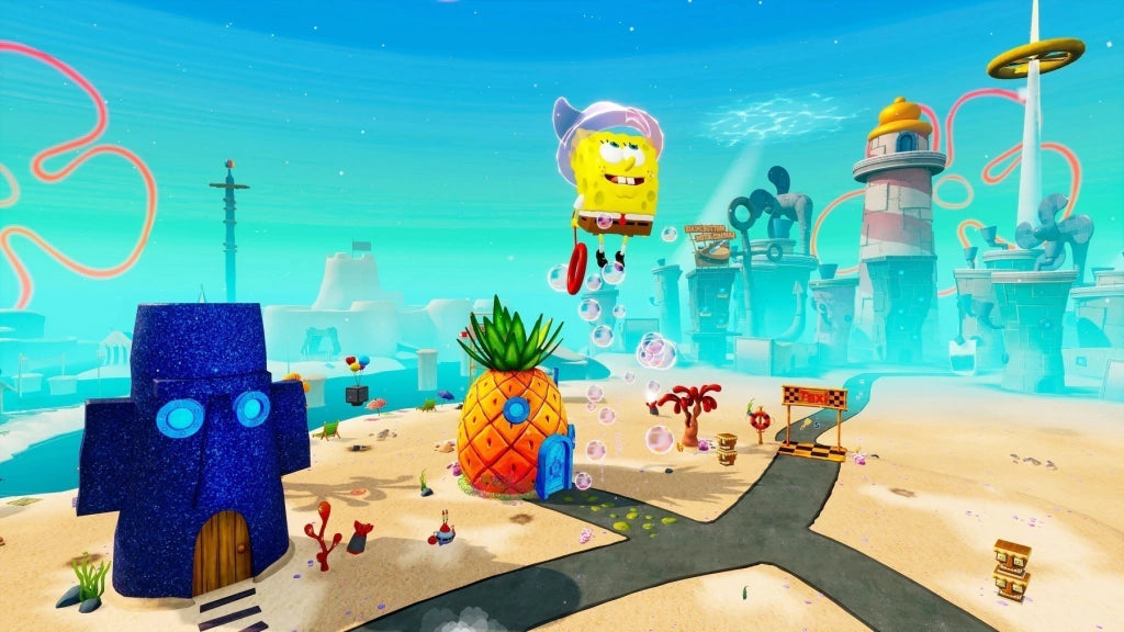 Gameplay e captura de tela de Bob Esponja Calça Quadrada - PS4