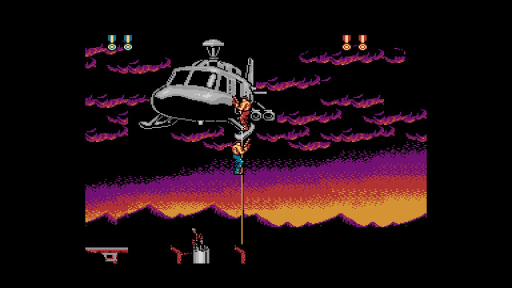 Gameplay e captura de tela de Contra Anniversary Collection - PS4