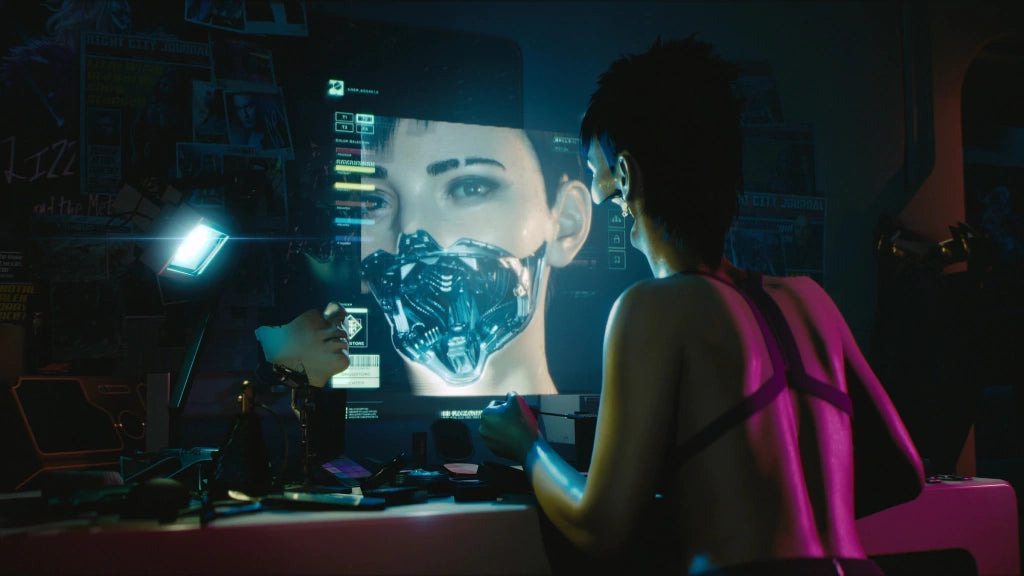 Gameplay e captura de tela de Cyberpunk 2077 - PS4