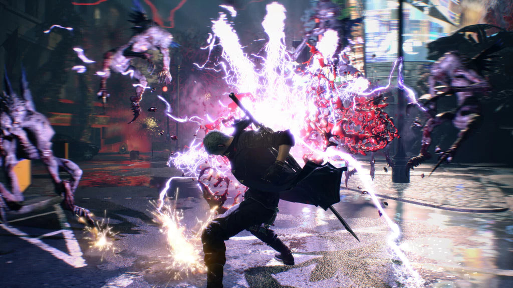 Gameplay e captura de tela de Devil May Cry 5 - PS4