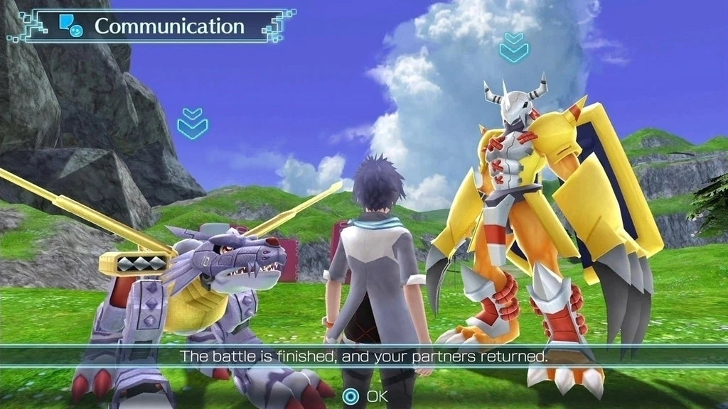 Gameplay e captura de tela de Digimon World Next Order - PS4