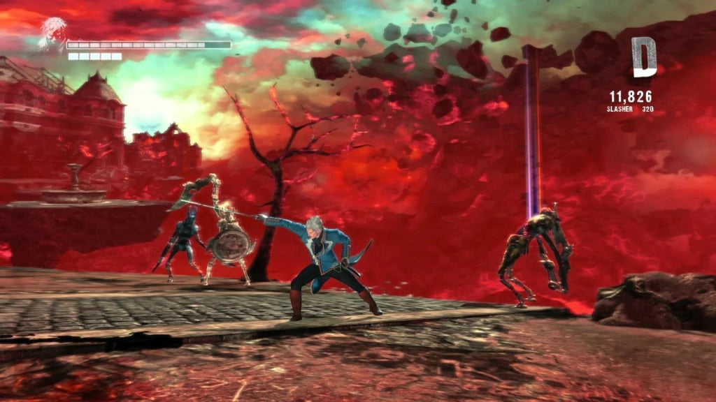 Gameplay e captura de tela de Dmc Devil May Cry: Definitive Edition - PS4