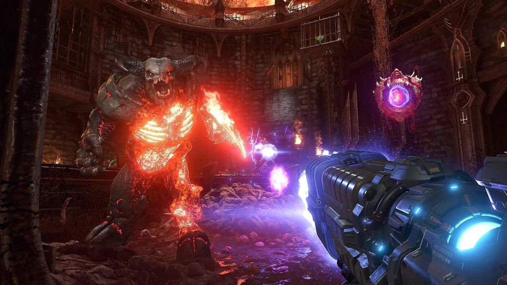 Gameplay e captura de tela de Doom Eternal - PS4