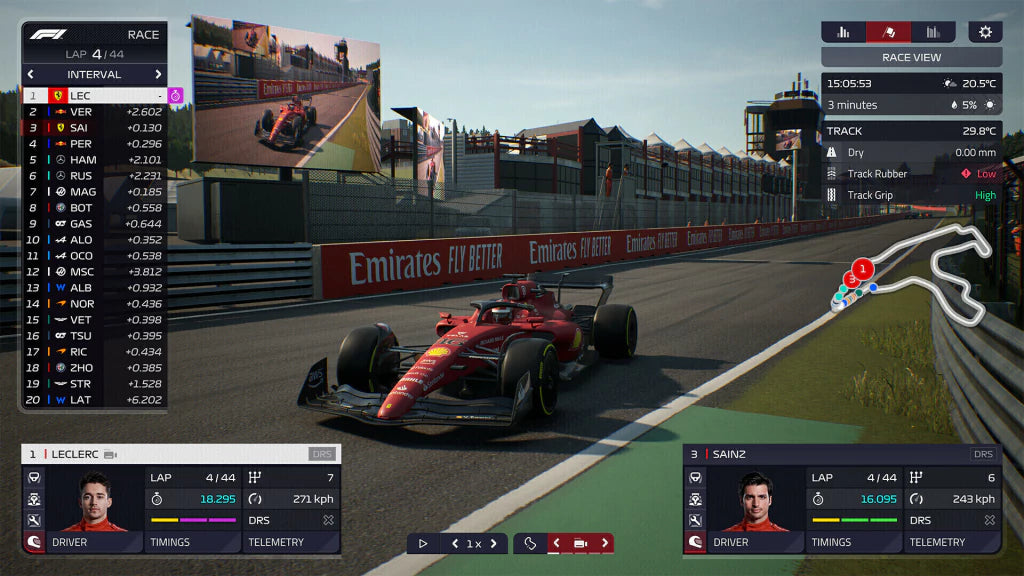 Gameplay e captura de tela de F1 Manager 2022 Formula 1 - 22 - PS5