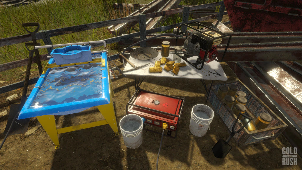 Gameplay e captura de tela de Febre do Ouro (gold Rush: The Game) - PS4