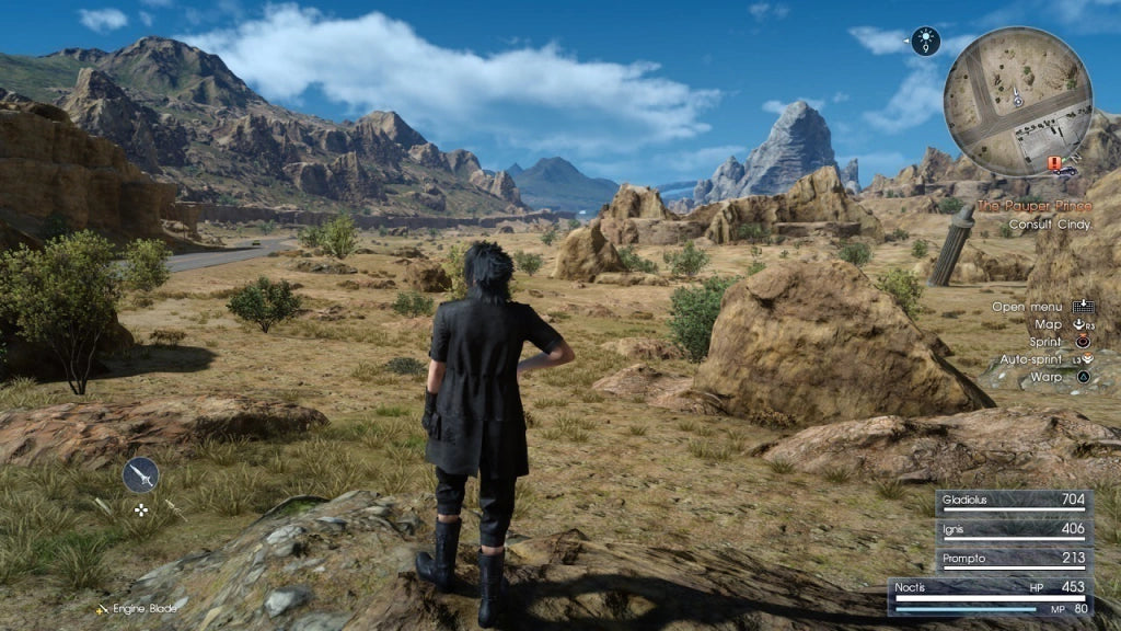 Gameplay e captura de tela de Final Fantasy XV Royal Edition - PS4