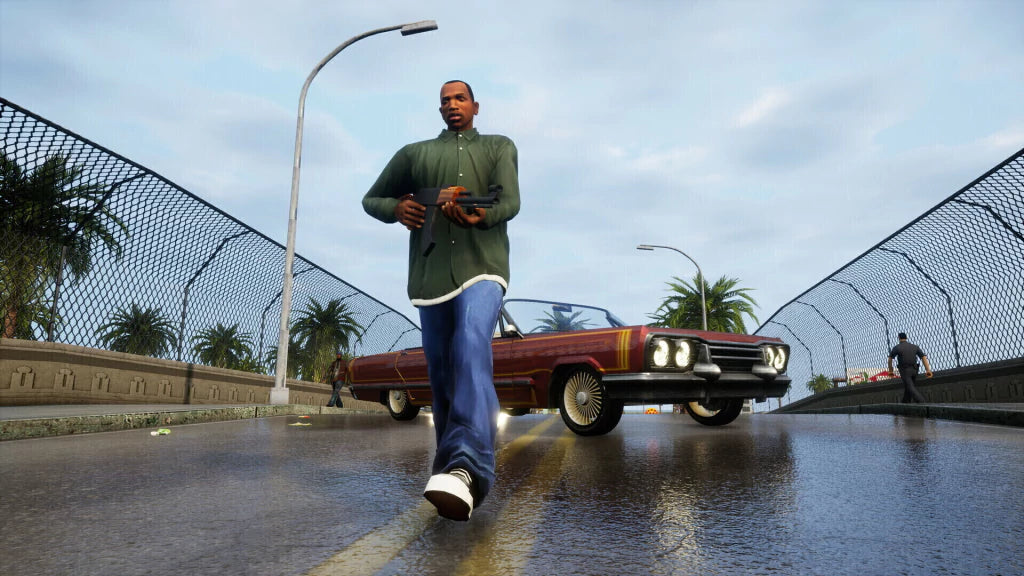 Gameplay e captura de tela de Grand Theft Auto San Andreas - GTA - PS4