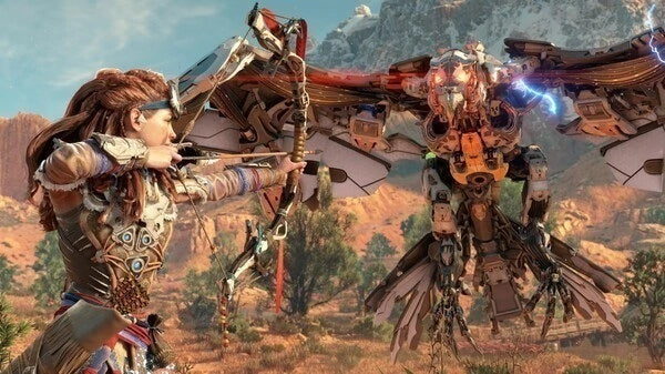 Gameplay e captura de tela de Horizon Zero Dawn Remastered - PS5