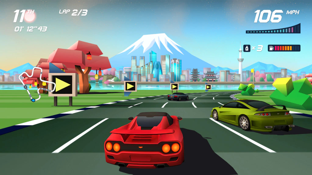 Gameplay e captura de tela de Horizon Chase Turbo - PS5
