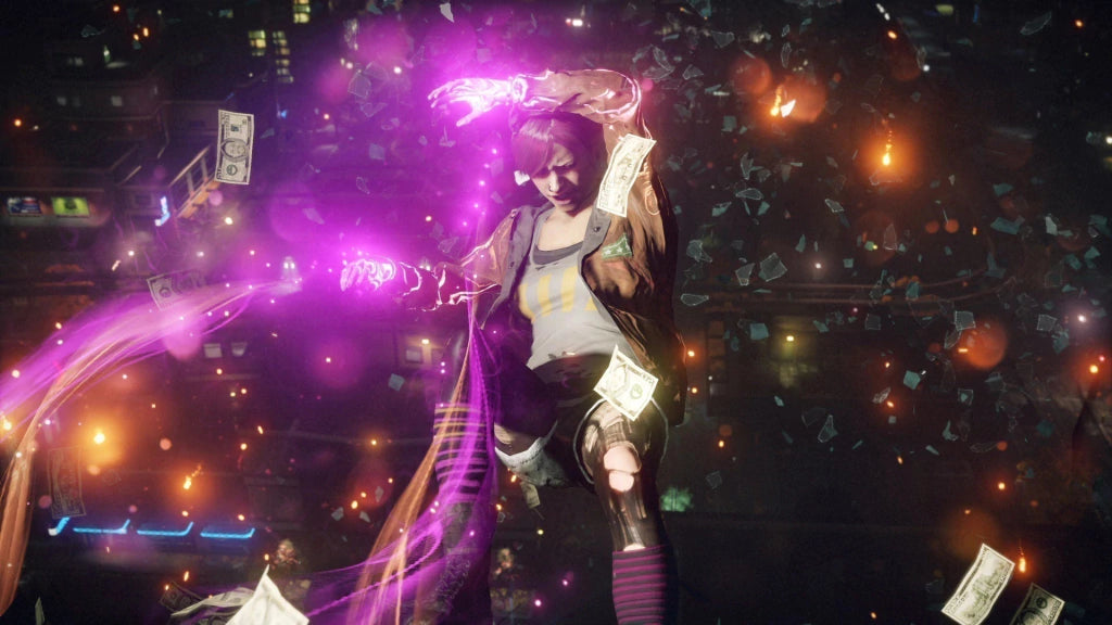 Gameplay e captura de tela de Infamous First Light - PS4