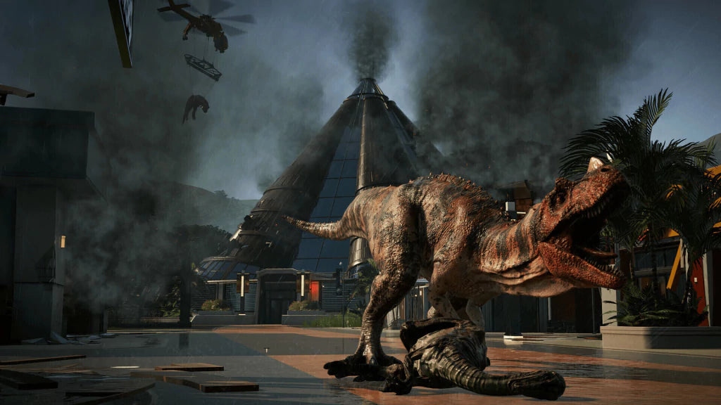 Gameplay e captura de tela de Jurassic World Evolution - PS4