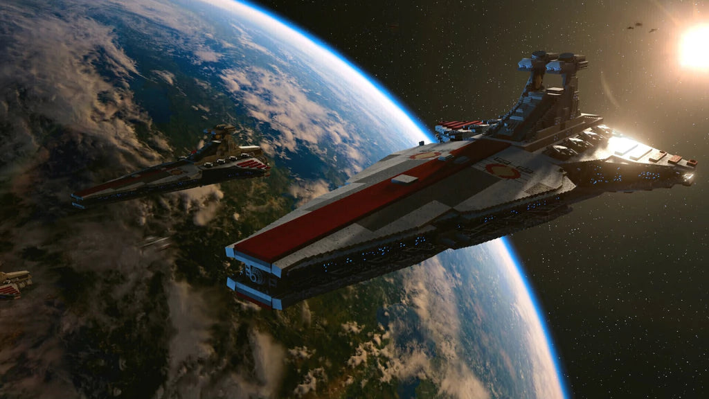 Gameplay e captura de tela de LEGO Star Wars A Saga Skywalker - PS4