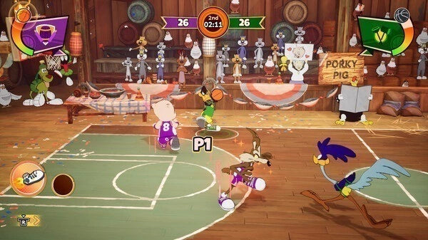 Gameplay e captura de tela de Looney Tunes Wacky World of SPORTS - PS5