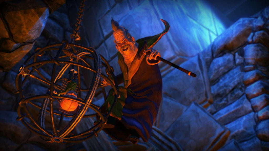 Gameplay e captura de tela de Max: The Curse of Brotherhood - PS4