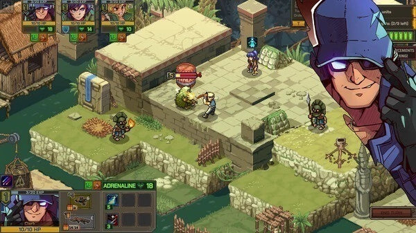 Gameplay e captura de tela de Metal Slug Tactics - PS5