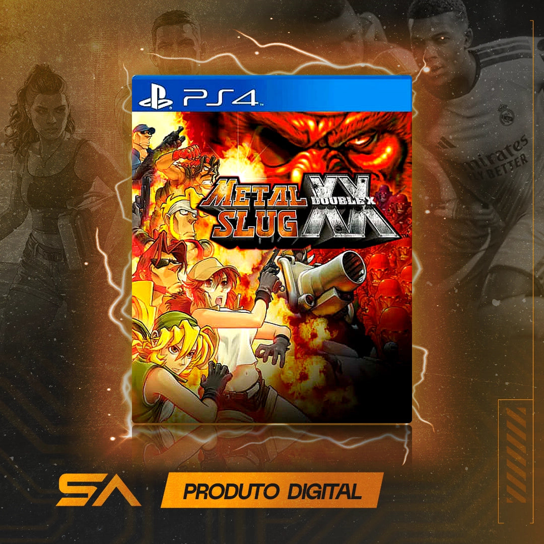 Capa oficial do jogo Metal Slug Xx para PS4 em Mídia Digital