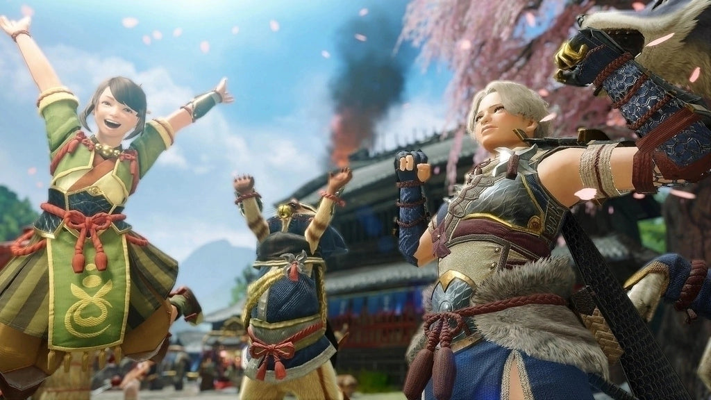 Gameplay e captura de tela de Monster Hunter Rise - PS5