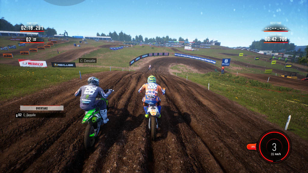 Gameplay e captura de tela de MXGP 2019 - The Official Motocross Videogame - PS4