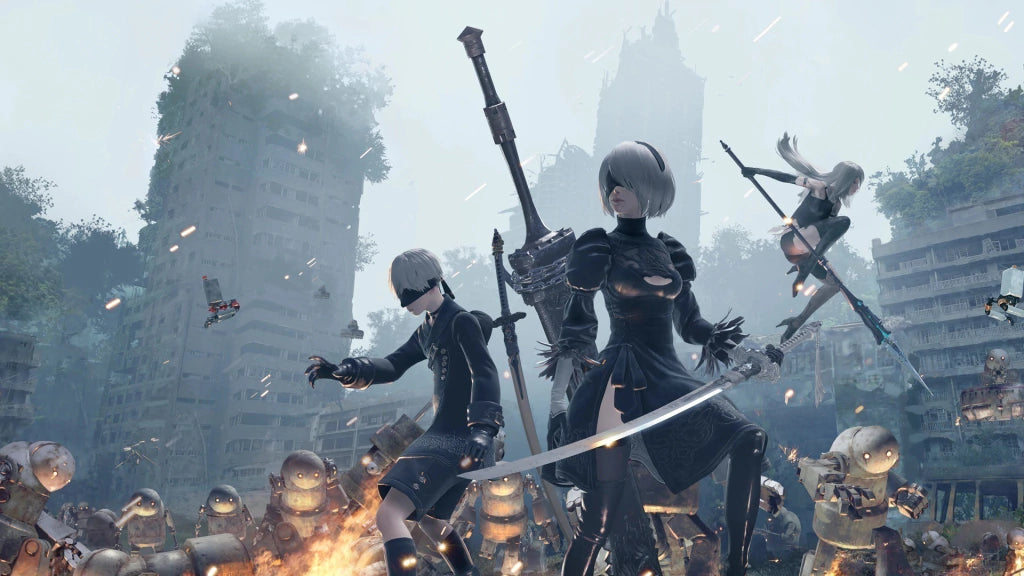 Gameplay e captura de tela de Nier: Automata Game of The Yorha Edition - PS4
