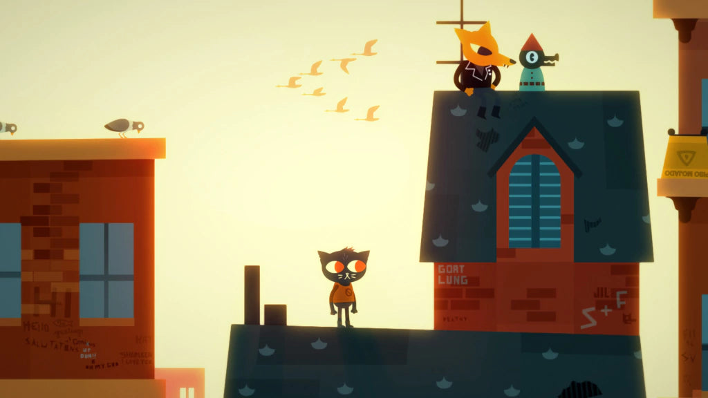 Gameplay e captura de tela de Night in The Woods - PS4