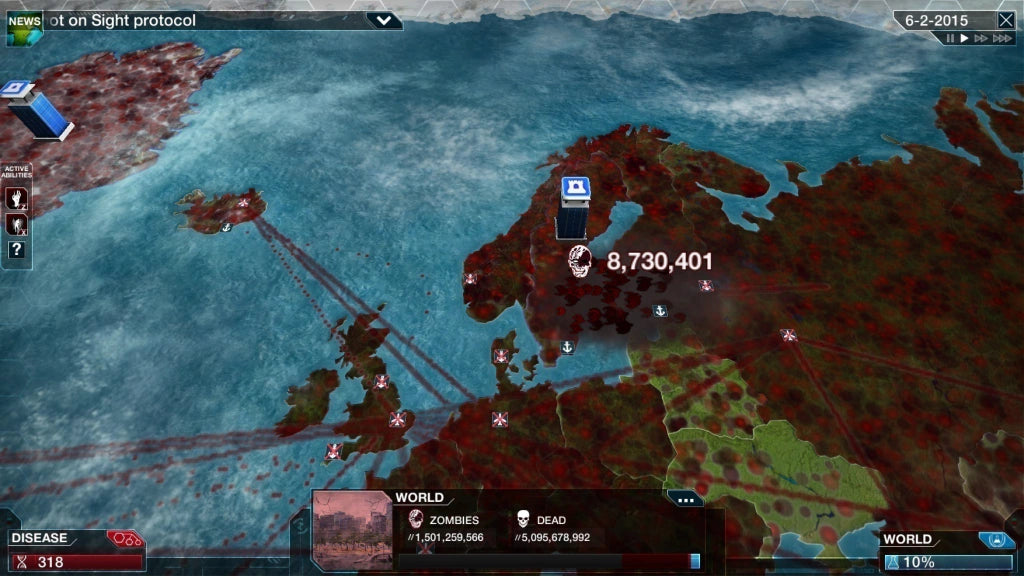 Gameplay e captura de tela de Plague Inc: Evolved - PS4
