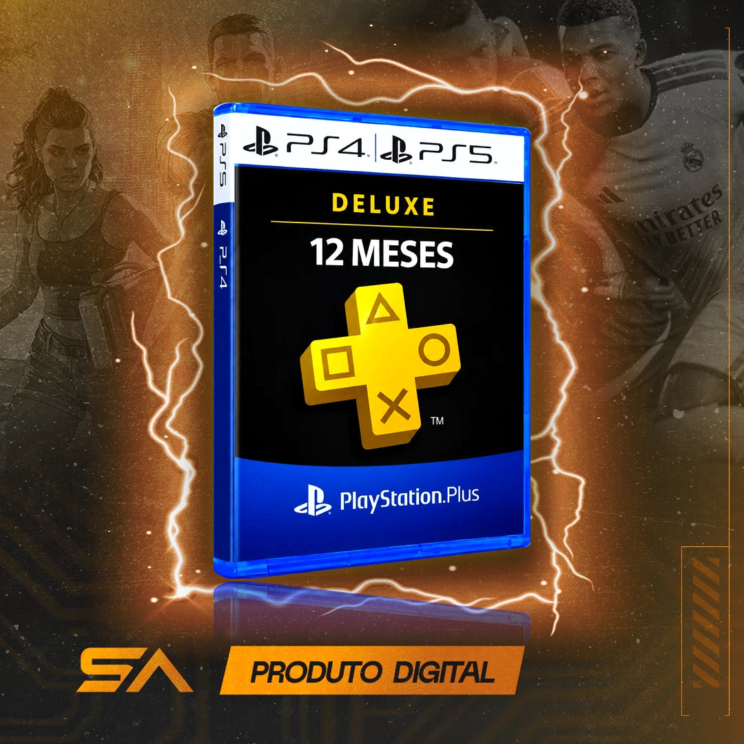 Capa oficial do jogo Ps Plus Deluxe - 12 Meses para PS4 em Mídia Digital