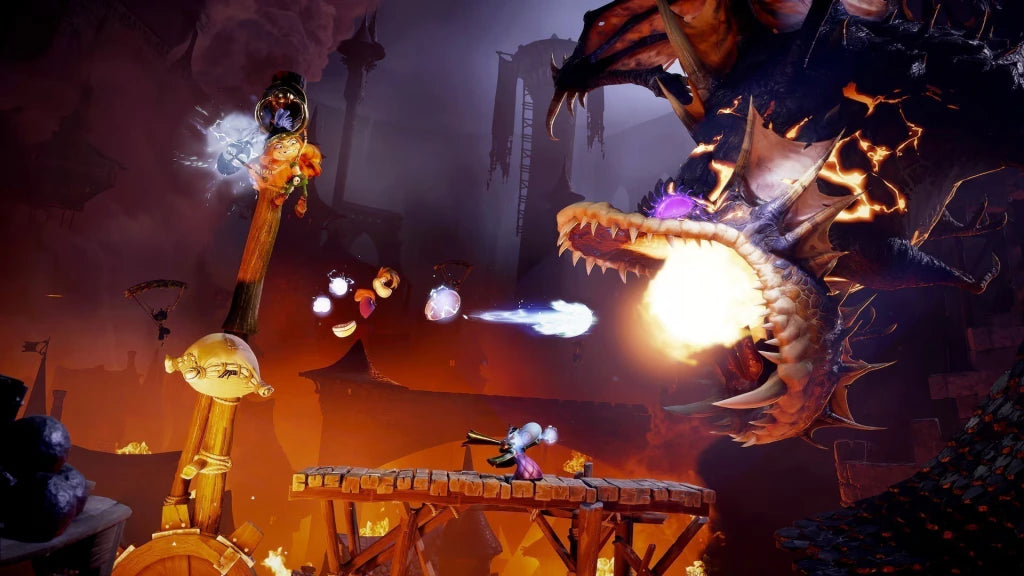 Gameplay e captura de tela de Rayman Legends Retold - PS5
