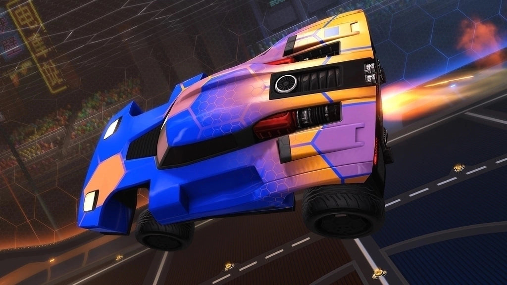 Gameplay e captura de tela de Rocket League - PS4