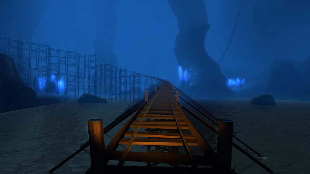 Gameplay e captura de tela de Rollercoaster Legends - PS4