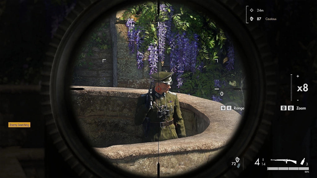 Gameplay e captura de tela de Sniper Elite 5 - PS4