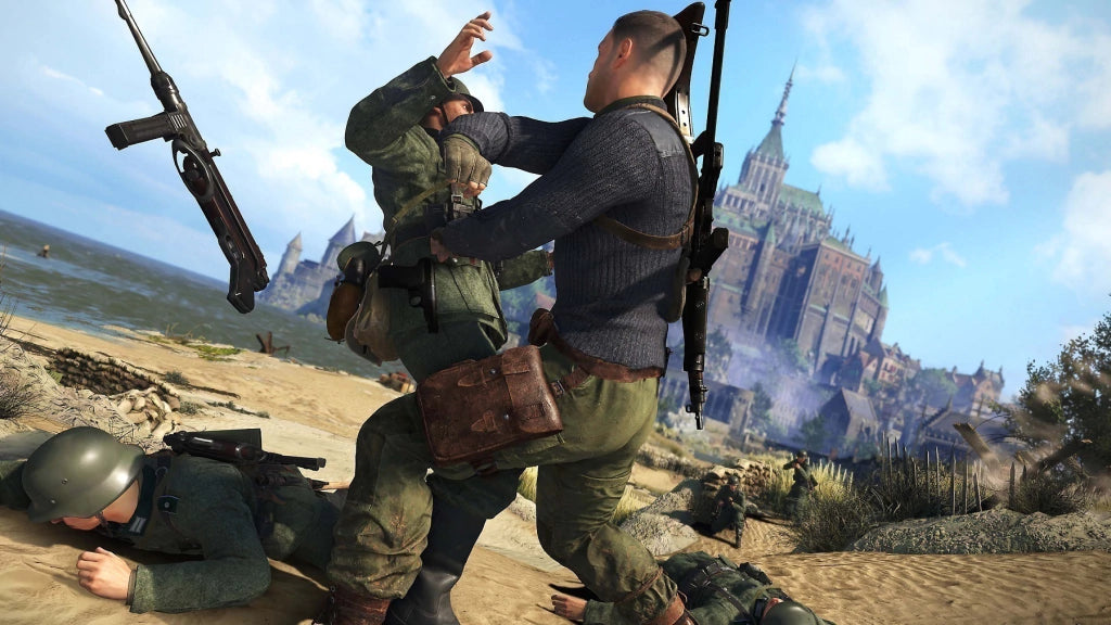 Gameplay e captura de tela de Sniper Elite 5 - PS5
