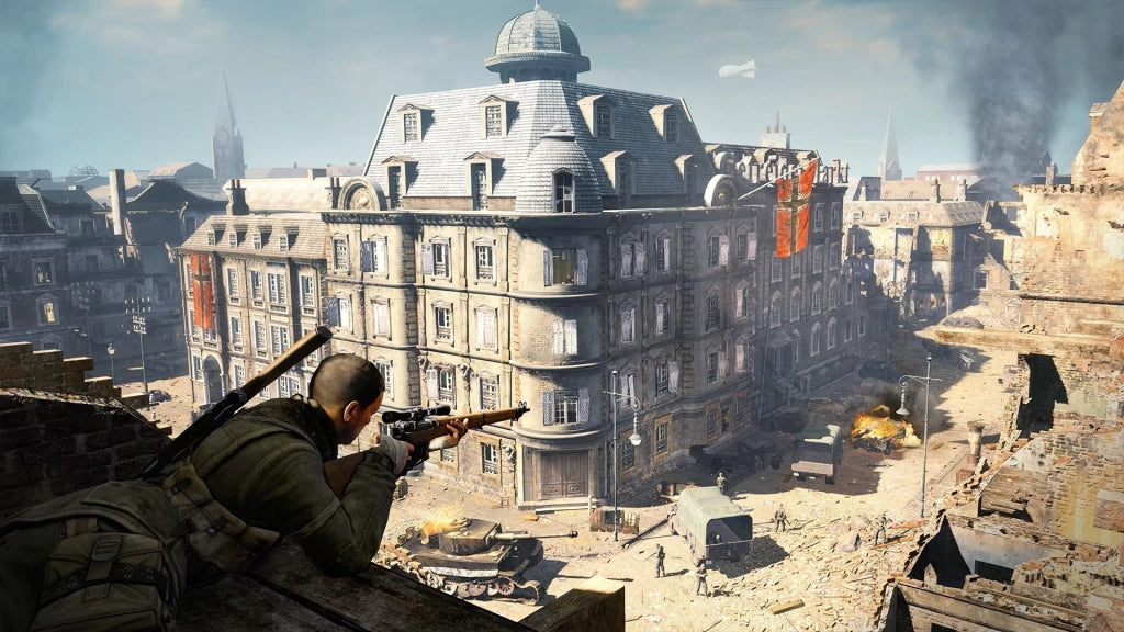 Gameplay e captura de tela de Sniper Elite V2 Remastered - PS4