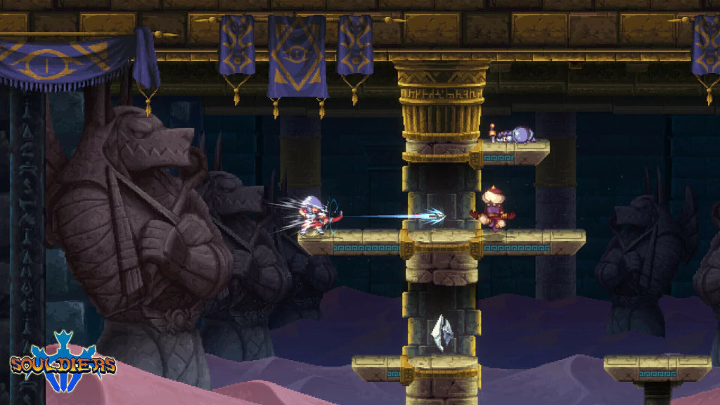 Gameplay e captura de tela de Souldiers - PS4