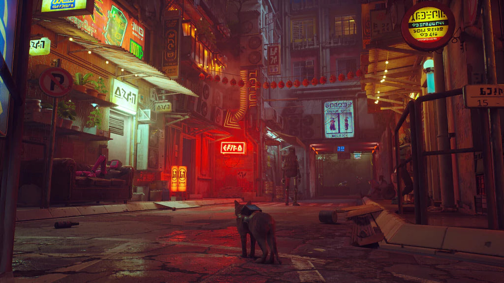 Gameplay e captura de tela de Stray - PS4
