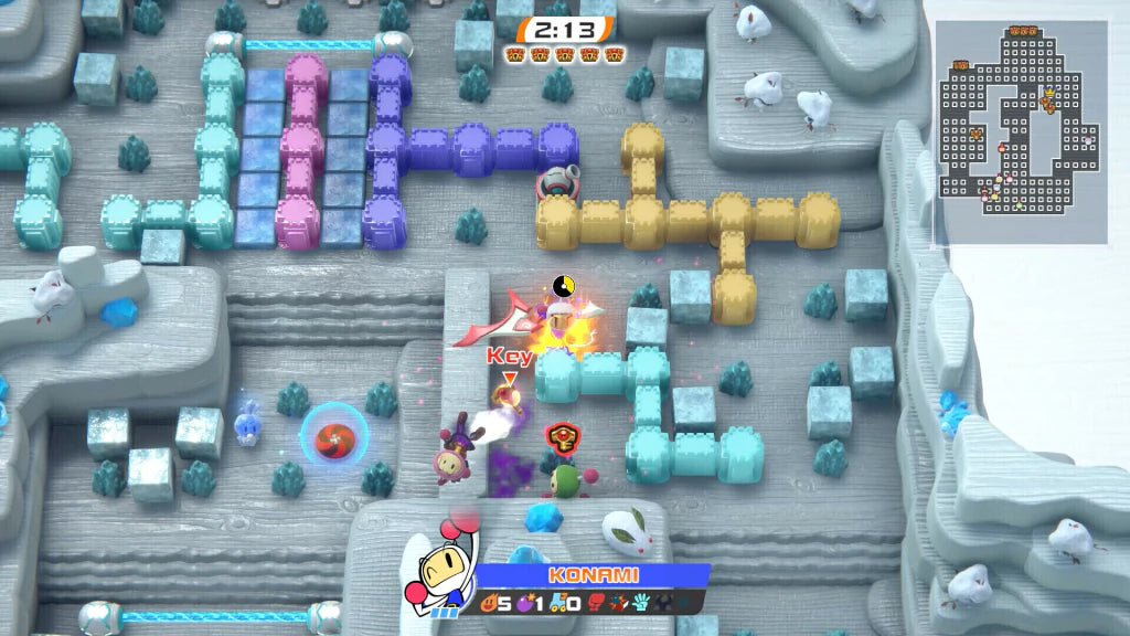 Gameplay e captura de tela de Super Bomberman R 2 - PS5