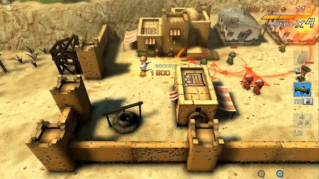 Gameplay e captura de tela de Tiny Troopers Joint Ops Complete Bundle - PS4