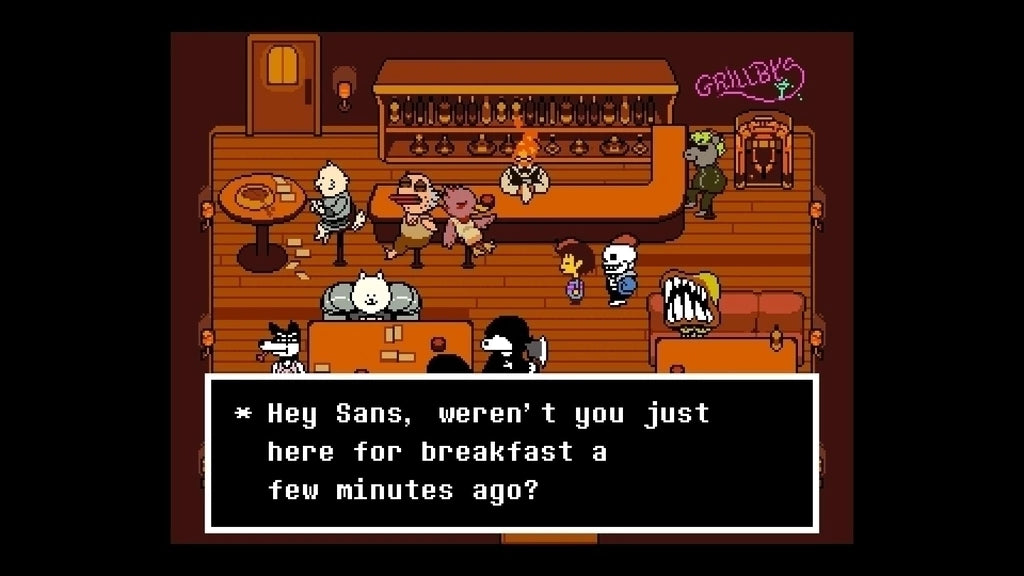 Gameplay e captura de tela de Undertale - PS4