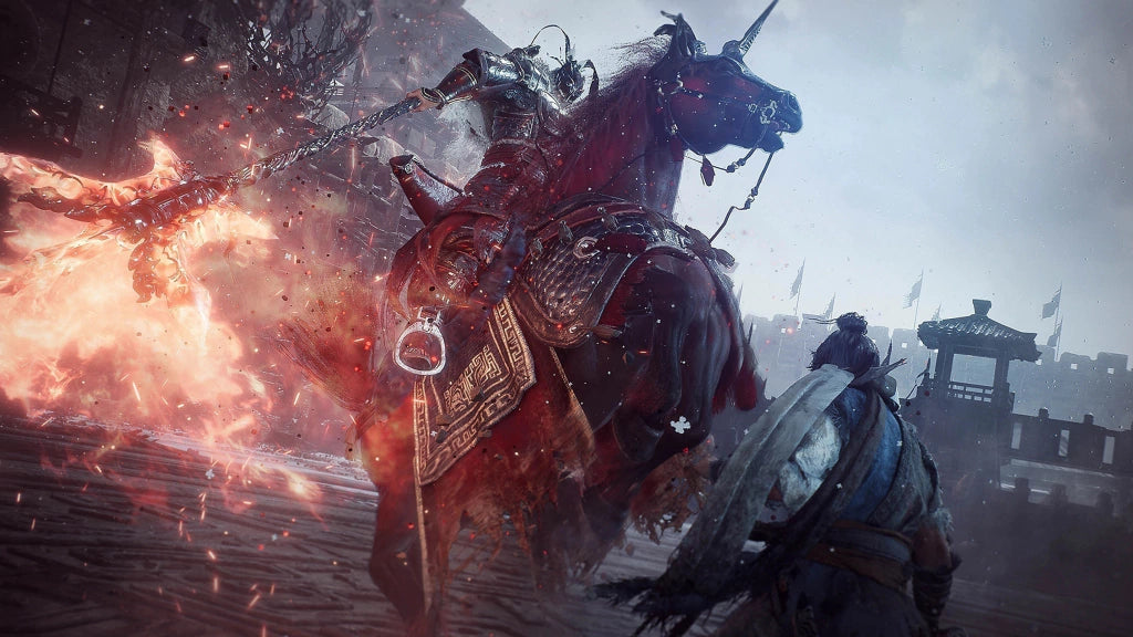 Gameplay e captura de tela de Wo Long: Fallen Dynasty - PS4