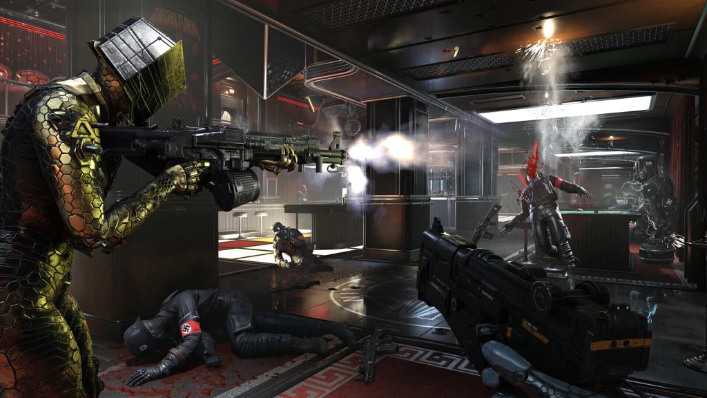 Gameplay e captura de tela de Wolfenstein: Youngblood - PS4